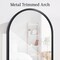 Best Choice Products Door/Wall Mounted Arch Mirror Jewelry Armoire, w/ Metal Frame, Lockable Door